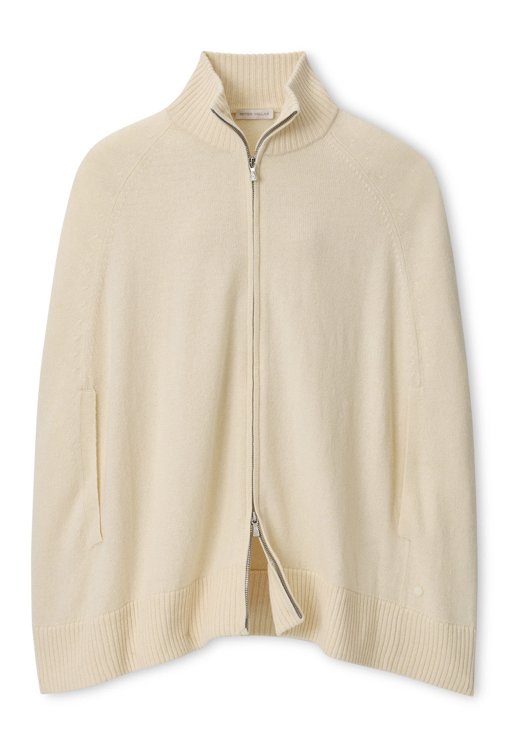 Gwyneth Zip Front Capelet - Ivory