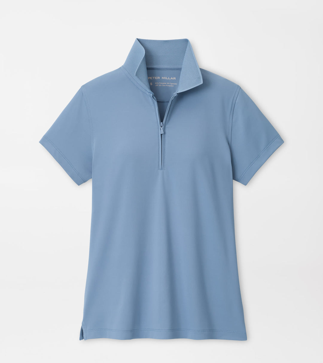 Keswick Zip Neck Short Sleeve Polo - Rainwater