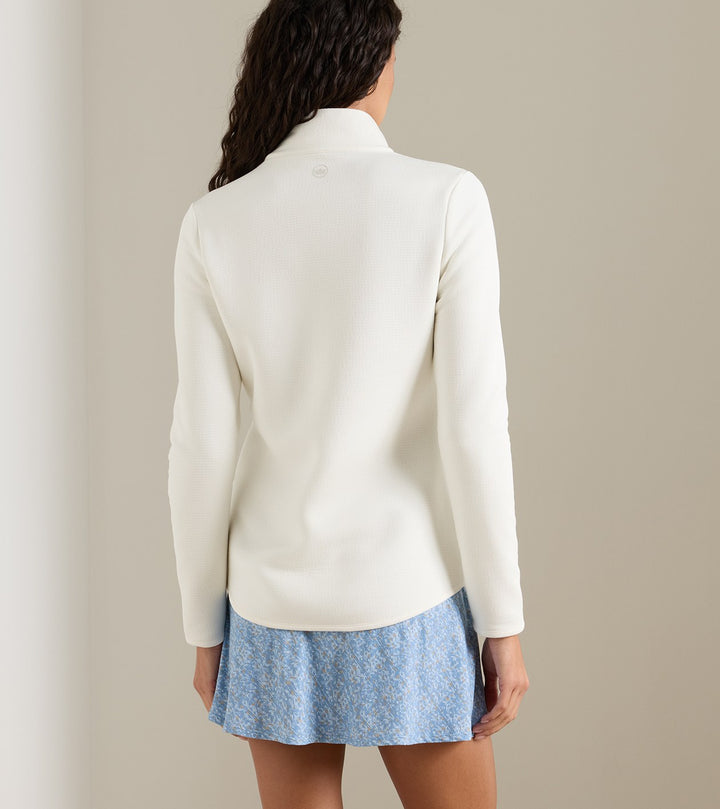 Lumi-Knit Performance Full Zip - Soft White