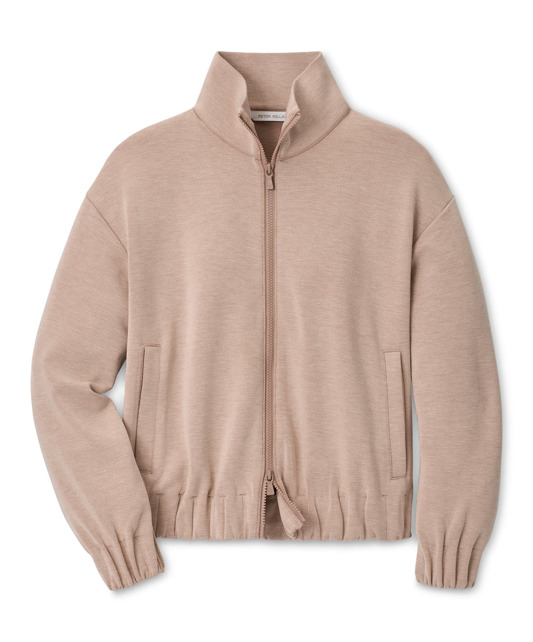 Flora Knit Melange Full-Zip Layer - Camel