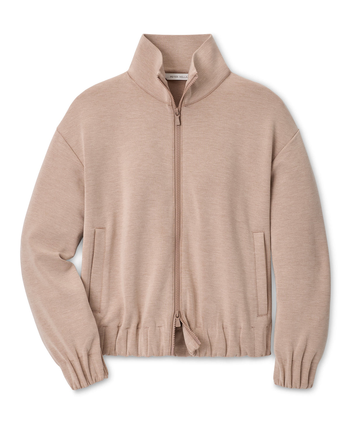 Flora Knit Melange Full-Zip Layer - Camel
