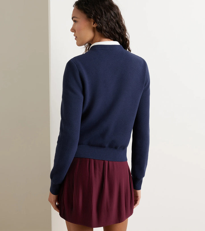 Coolspun Lite Cotton Hybrid Cardigan - Navy