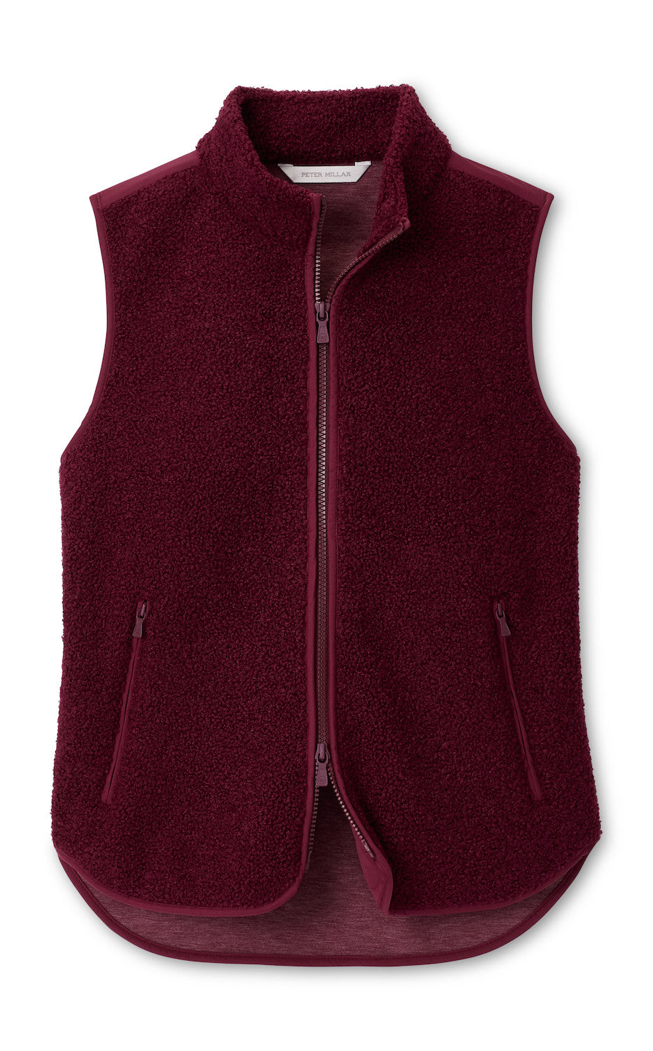 Tilly Bonded Sherpa Vest - Ox Blood