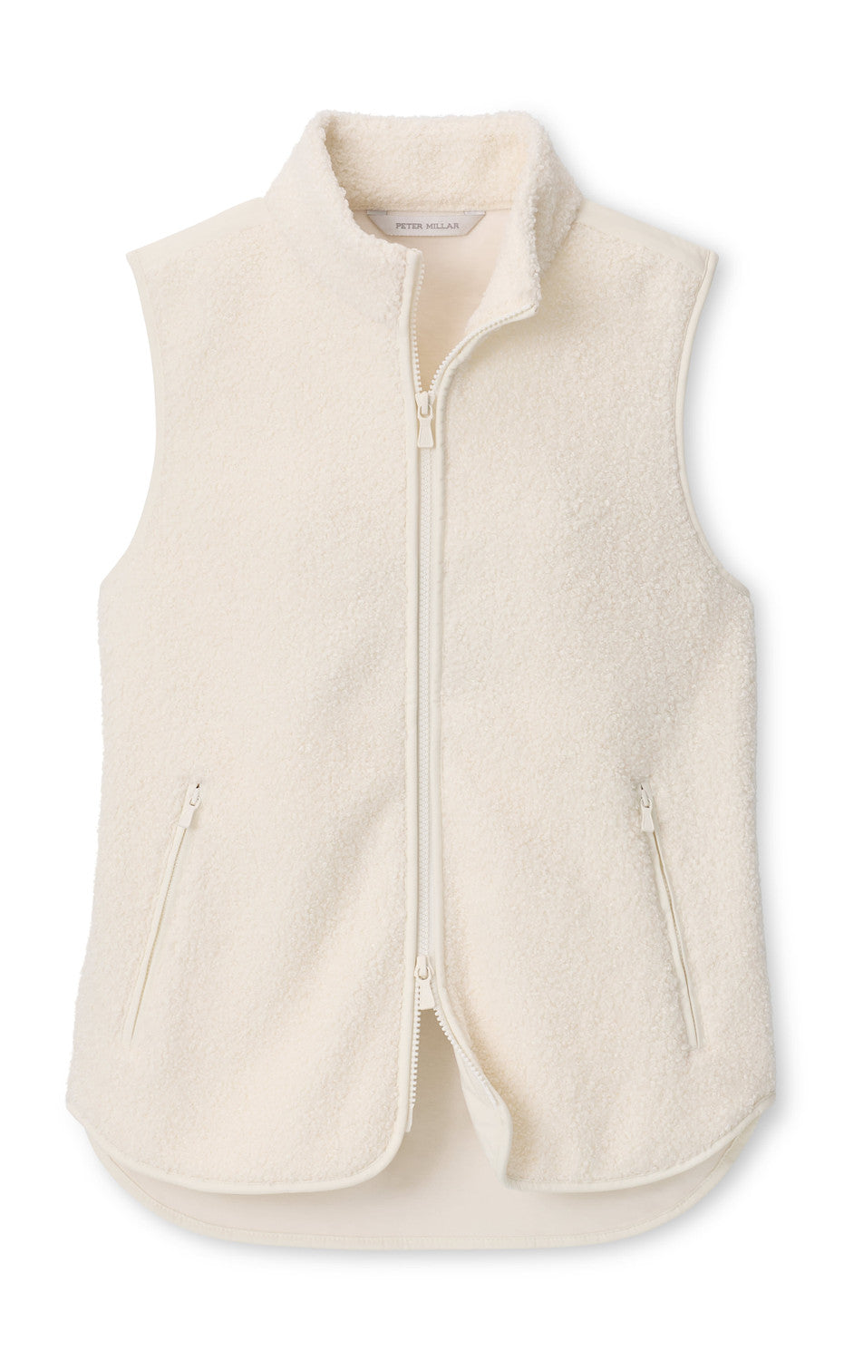 Tilly Bonded Sherpa Vest - Soft White