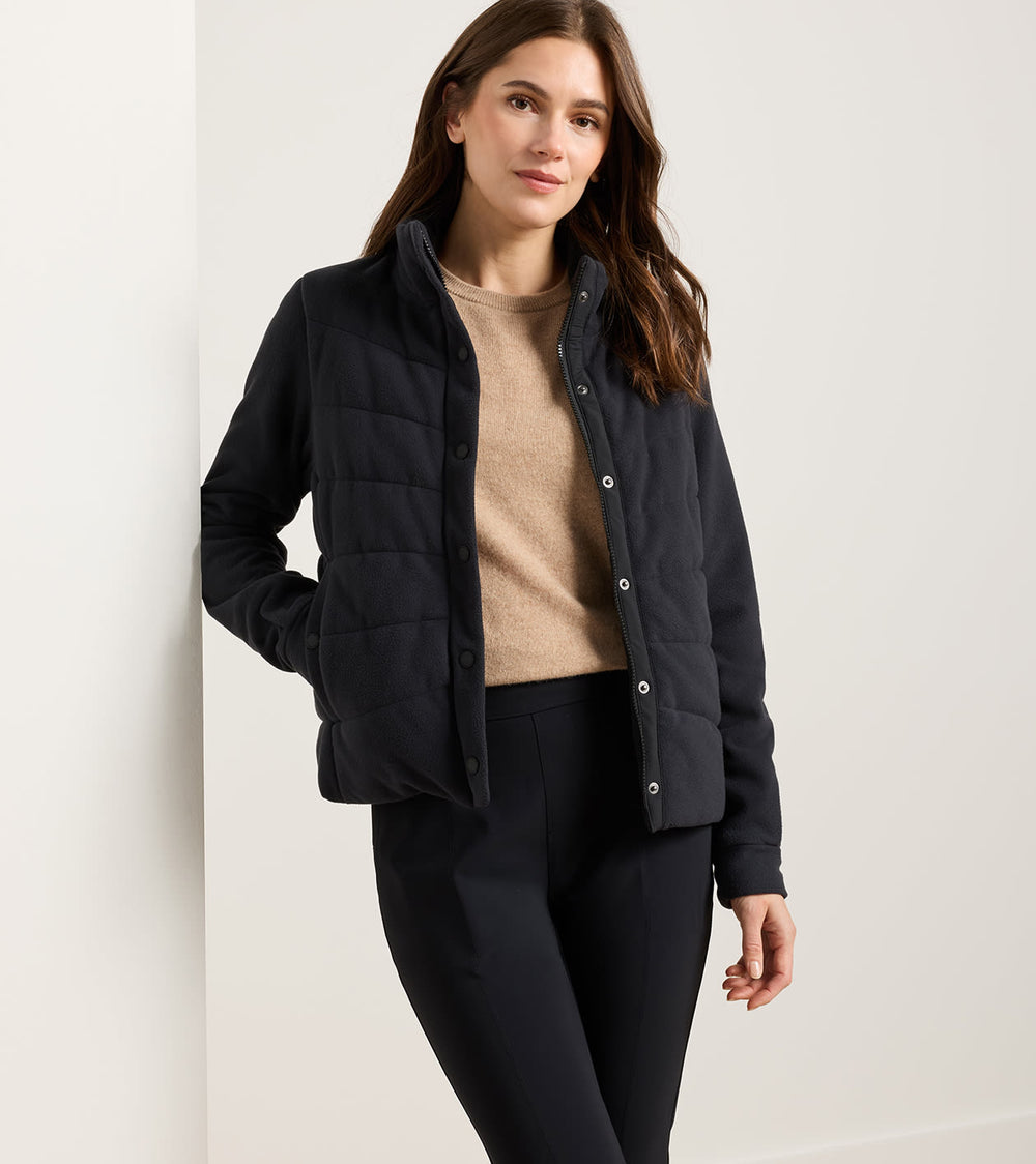 Méribel Insulated Fleece Jacket - Black