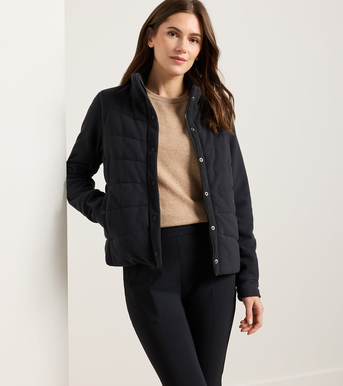 Méribel Insulated Fleece Jacket - Black