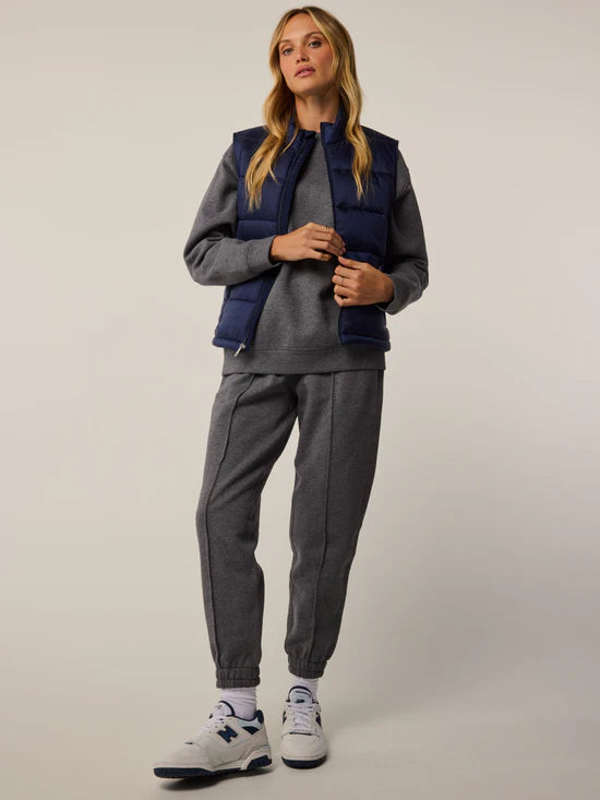 Aries Channel Quilted Vest - Maltese Blue