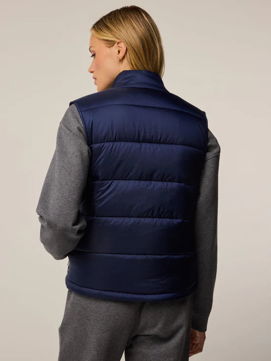 Aries Channel Quilted Vest - Maltese Blue