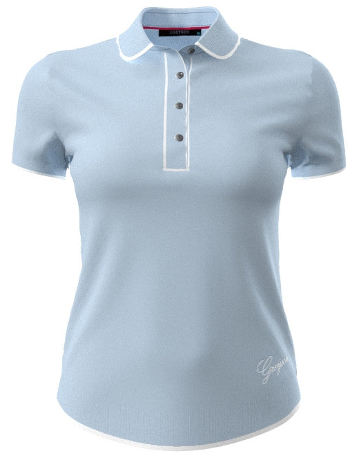 Short Sleeve Bardot Sweater - Wolf Blue