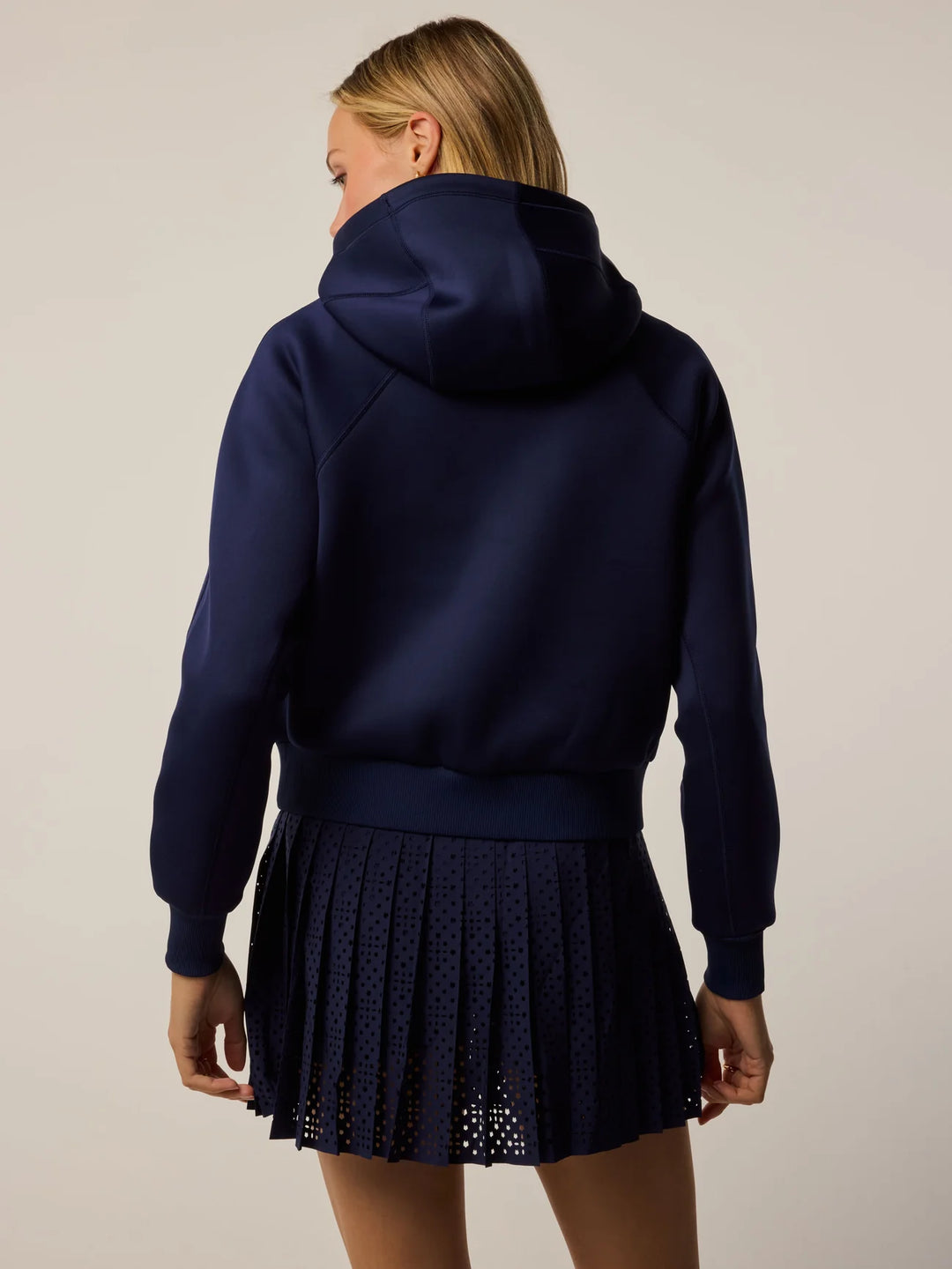 Kristina Full Zip Hoodie - Maltese Blue