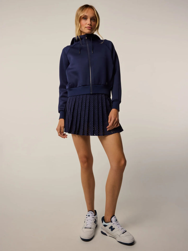 Kristina Full Zip Hoodie - Maltese Blue