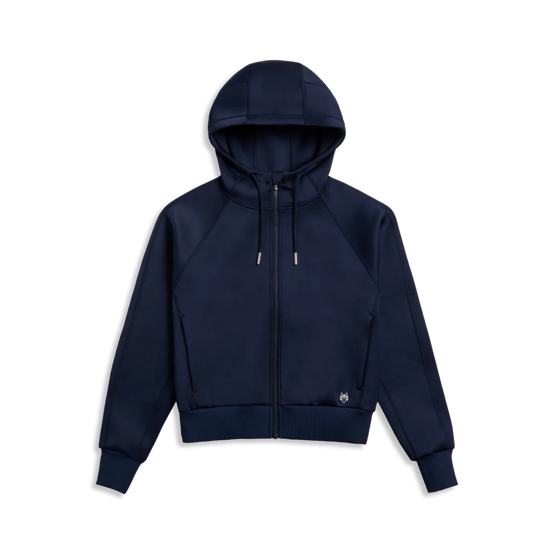 Kristina Full Zip Hoodie - Maltese Blue