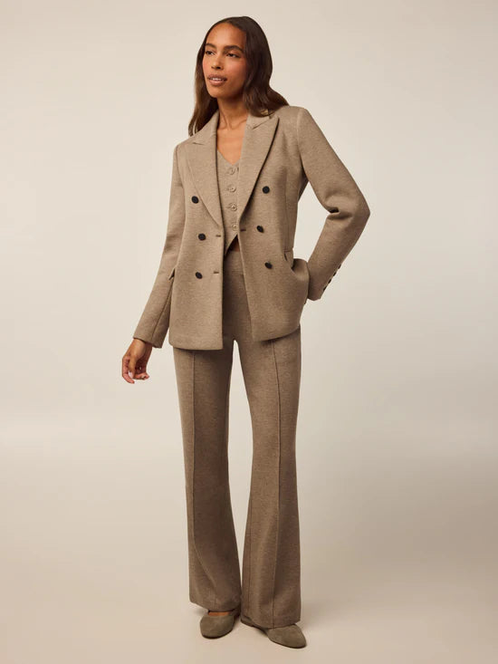 Ojai Double Breasted Blazer - Clay Heather