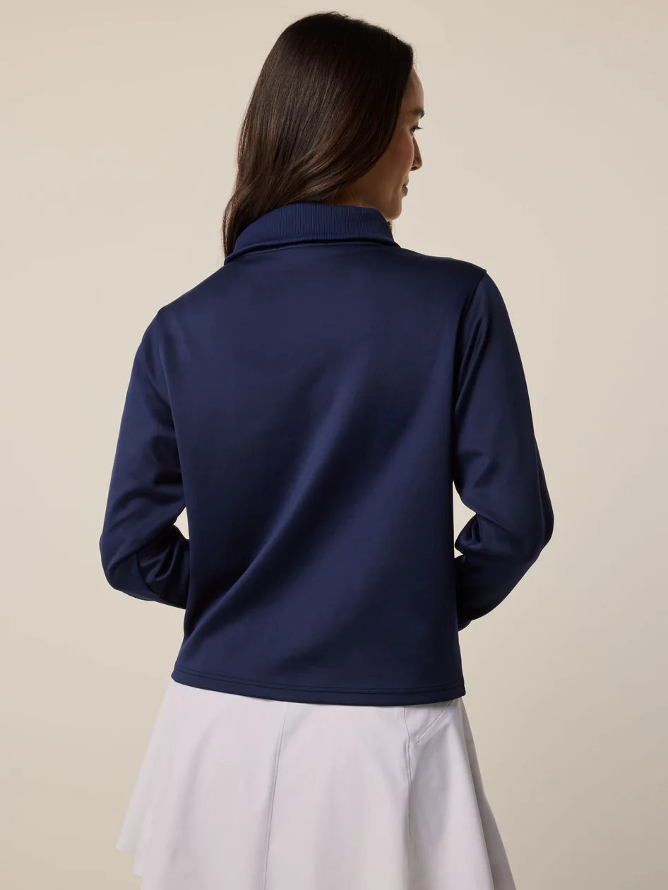 Wren Quarter Zip - Maltese Blue