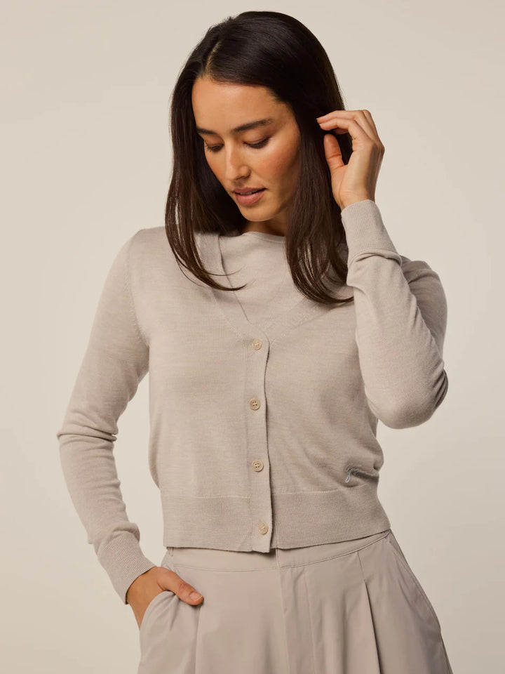 Leith Sweater Cardigan - Clay