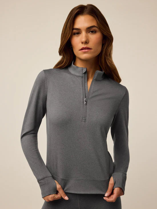 Rhinebeck 1/4 Zip - Smoke Heather