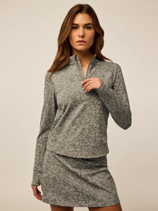 Midas Wolf Jacquard Halley II Quarter Zip - Clay Multi