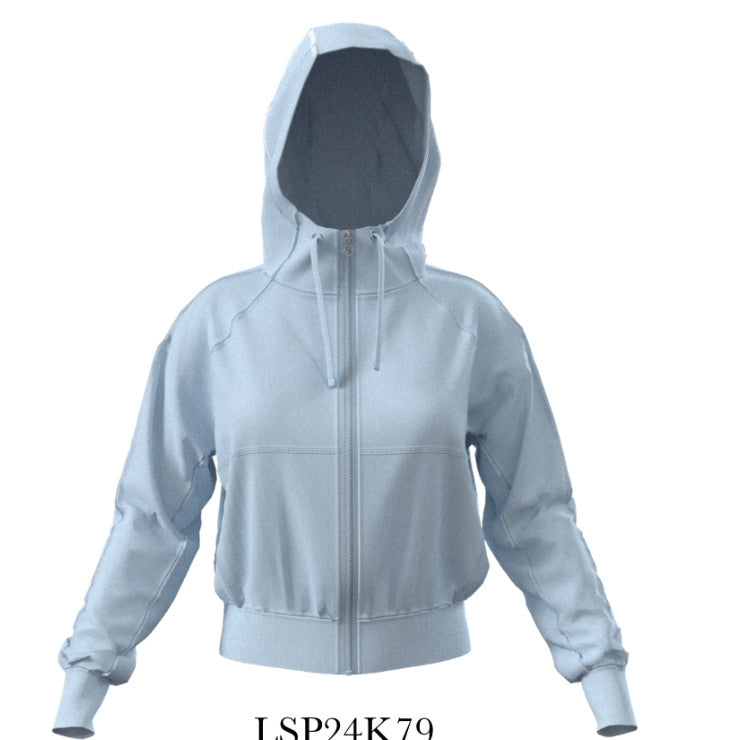 Kristina Full Zip Hoodie - Wolf Blue