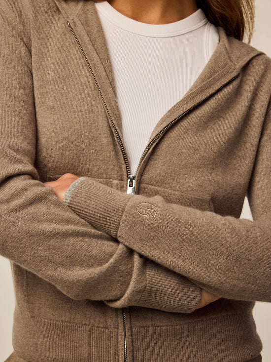 Full Zip Koko Hoodie - Clay Heather