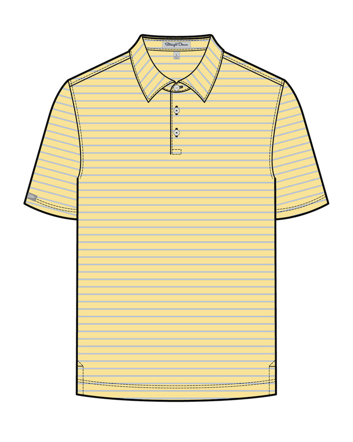 Quintero Stripe Polo - Palmer Yellow