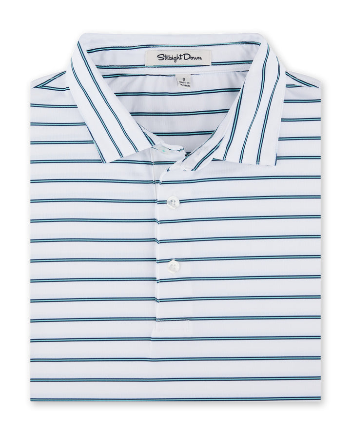 Quintero Stripe Polo - Sea Glass