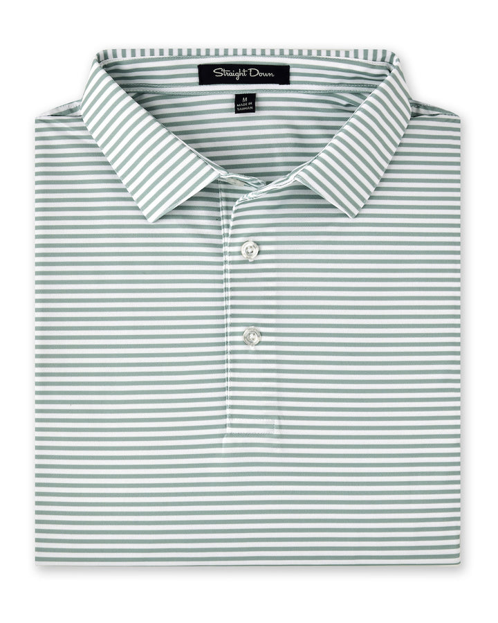 Del Mar Stripe Polo - Herb