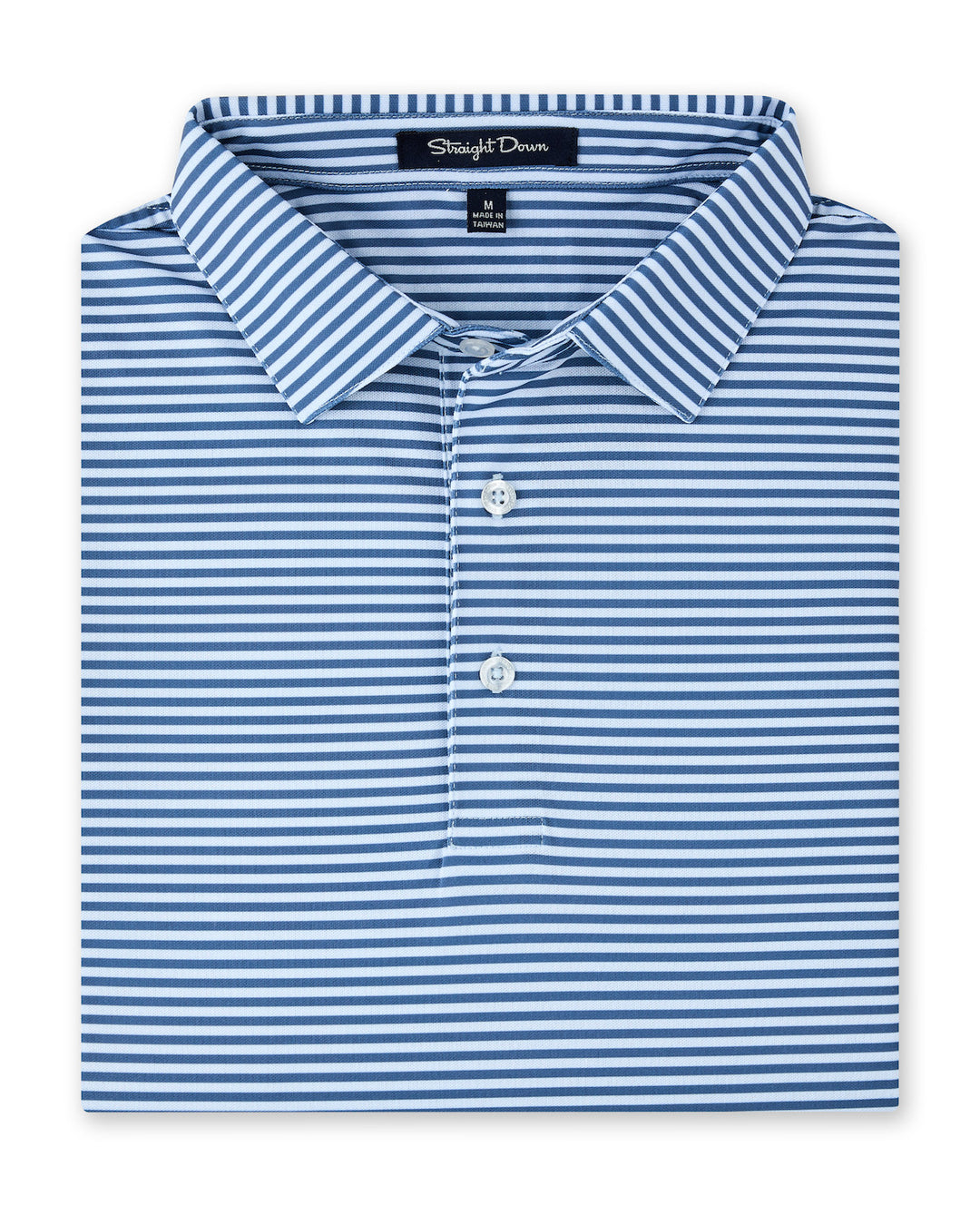 Del Mar Stripe Polo - Lake