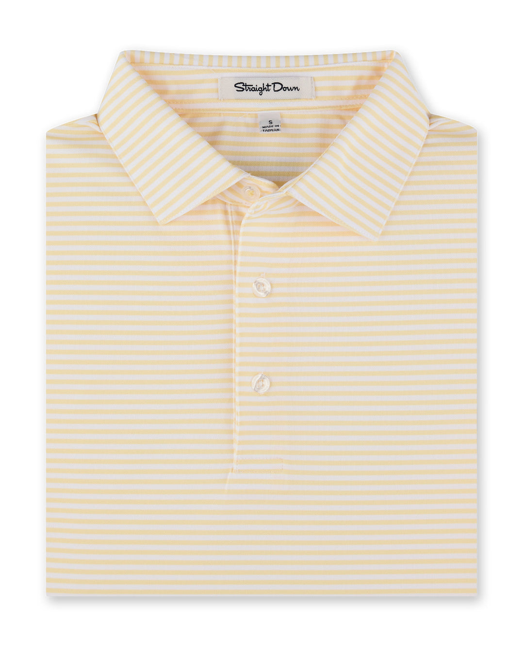 Del Mar Stripe Polo - Palmer Yellow