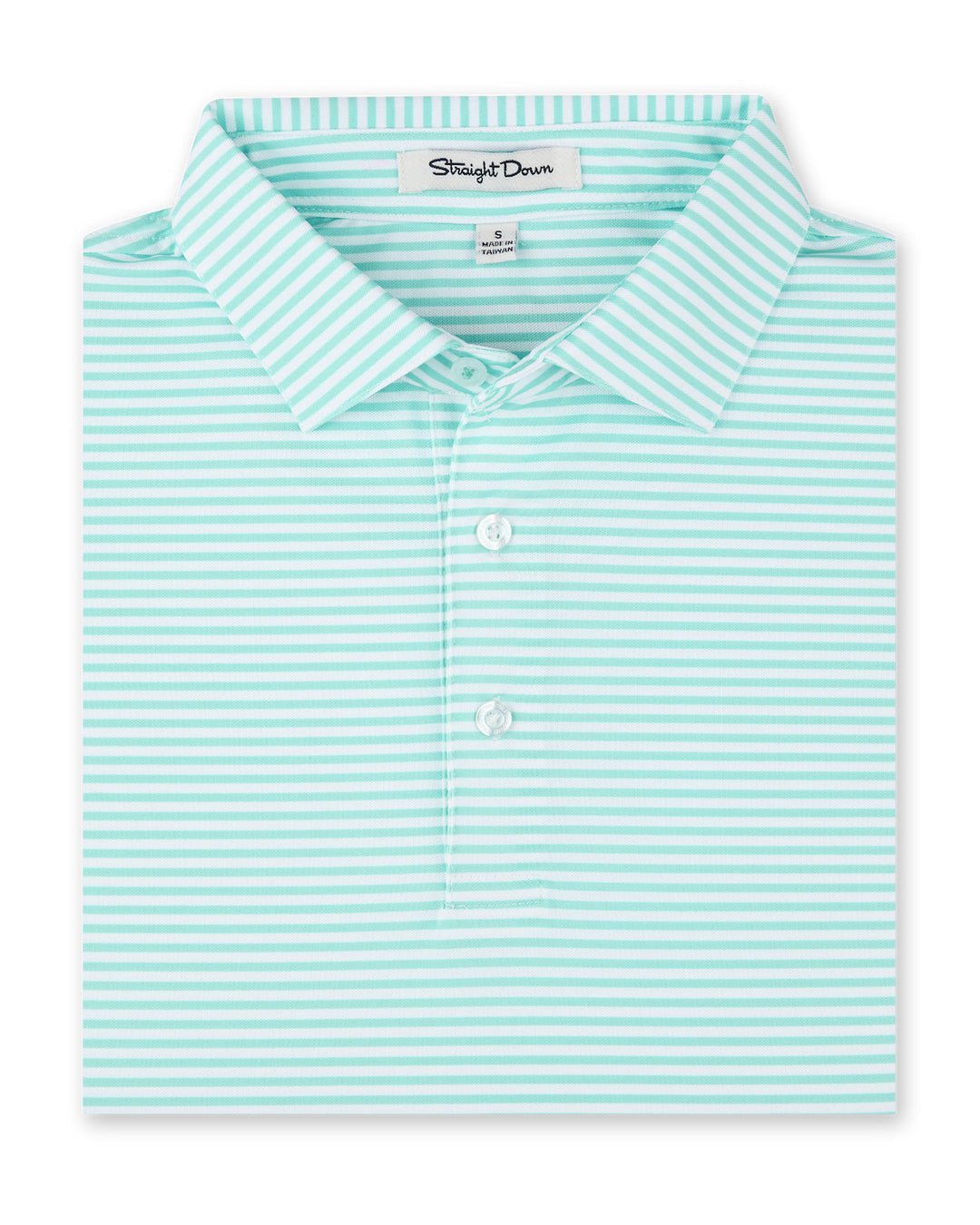 Del Mar Stripe Polo - Sea Glass