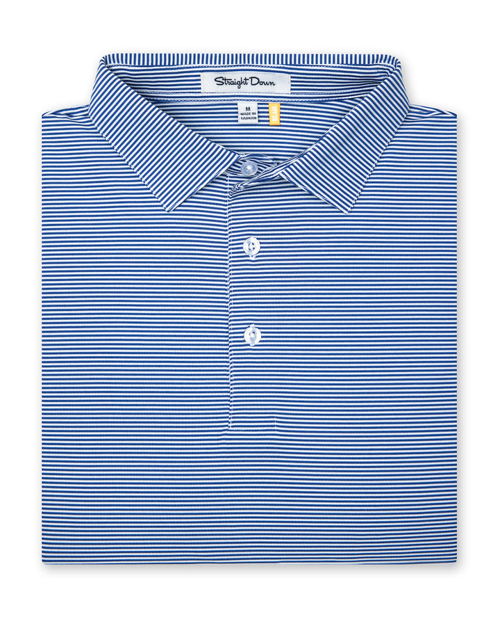 Peninsula Stripe Polo - Moonlight