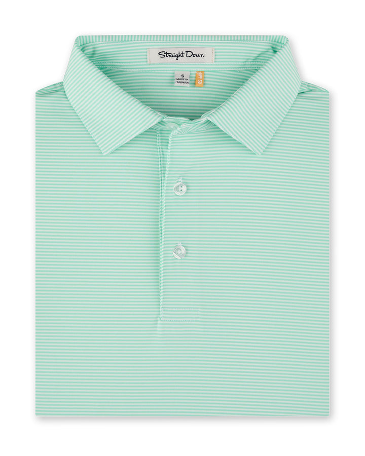 Peninsula Stripe Polo - Sea Glass