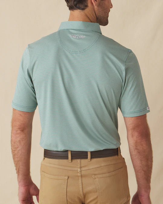 Peninsula Stripe Polo - Celery