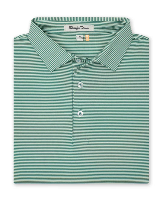 Peninsula Stripe Polo - Celery