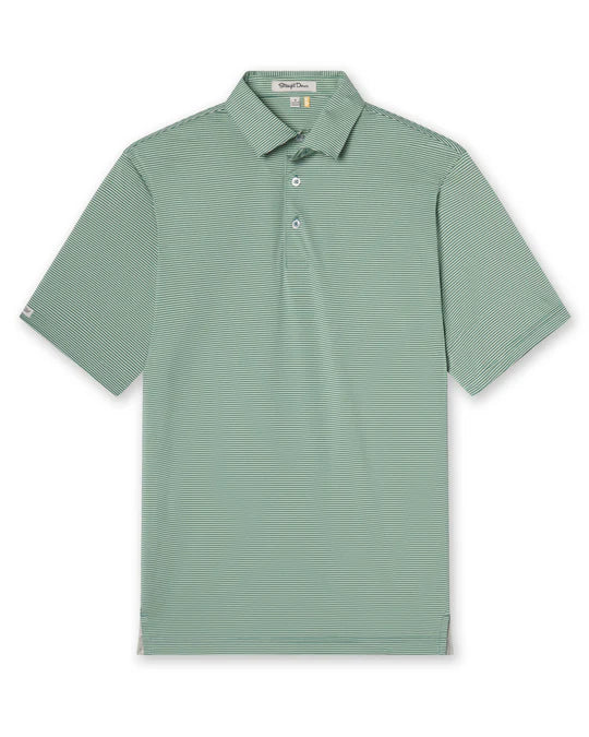 Peninsula Stripe Polo - Celery