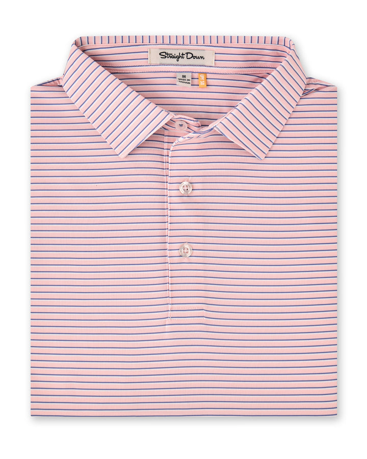 Channel Stripe Polo - Seashell