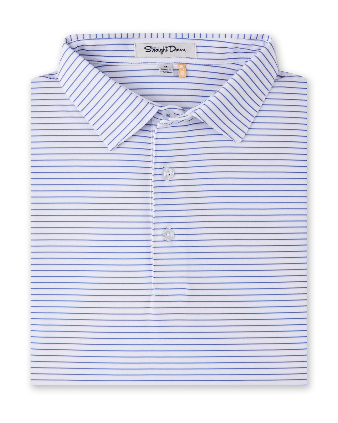 Channel Stripe Polo - White