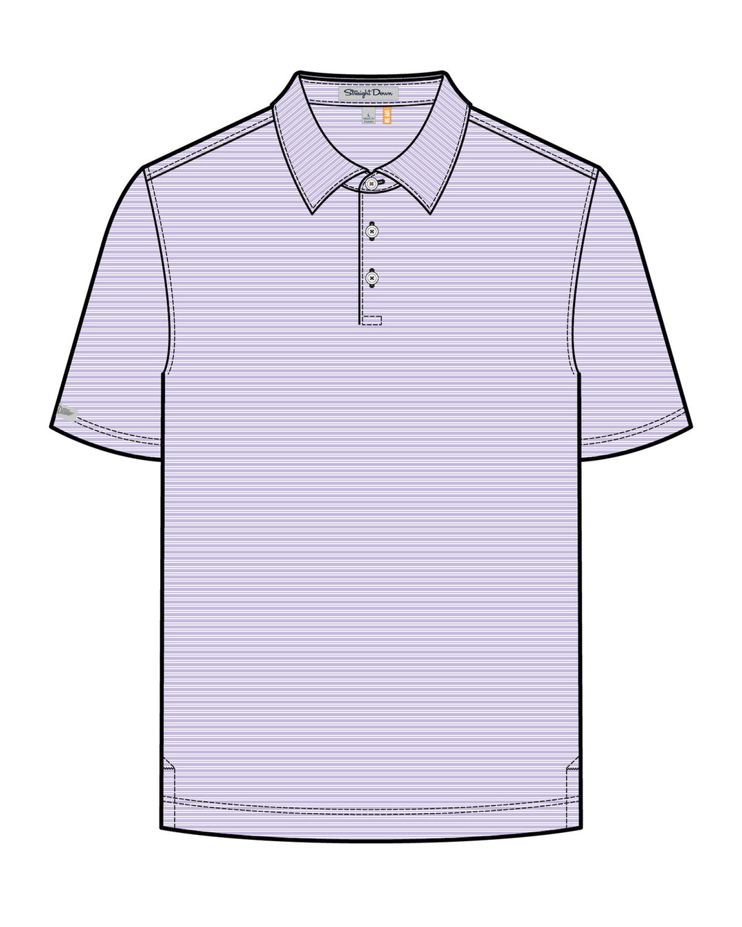 Campus Stripe Polo - Bellflower