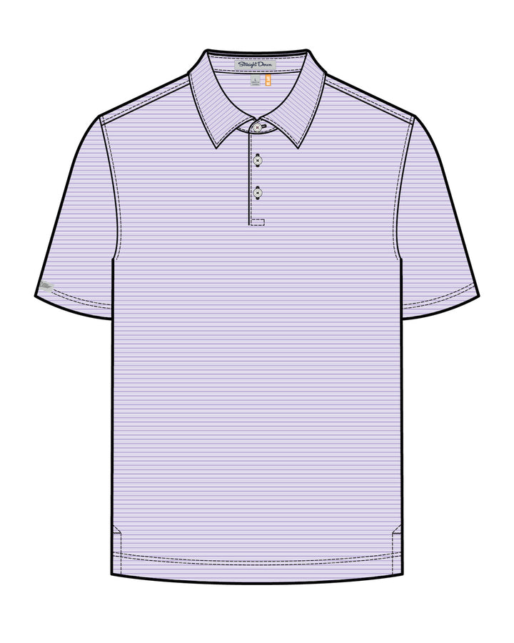 Campus Stripe Polo - Bellflower