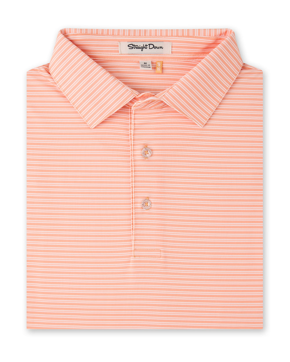 Campus Stripe Polo - Cantaloupe