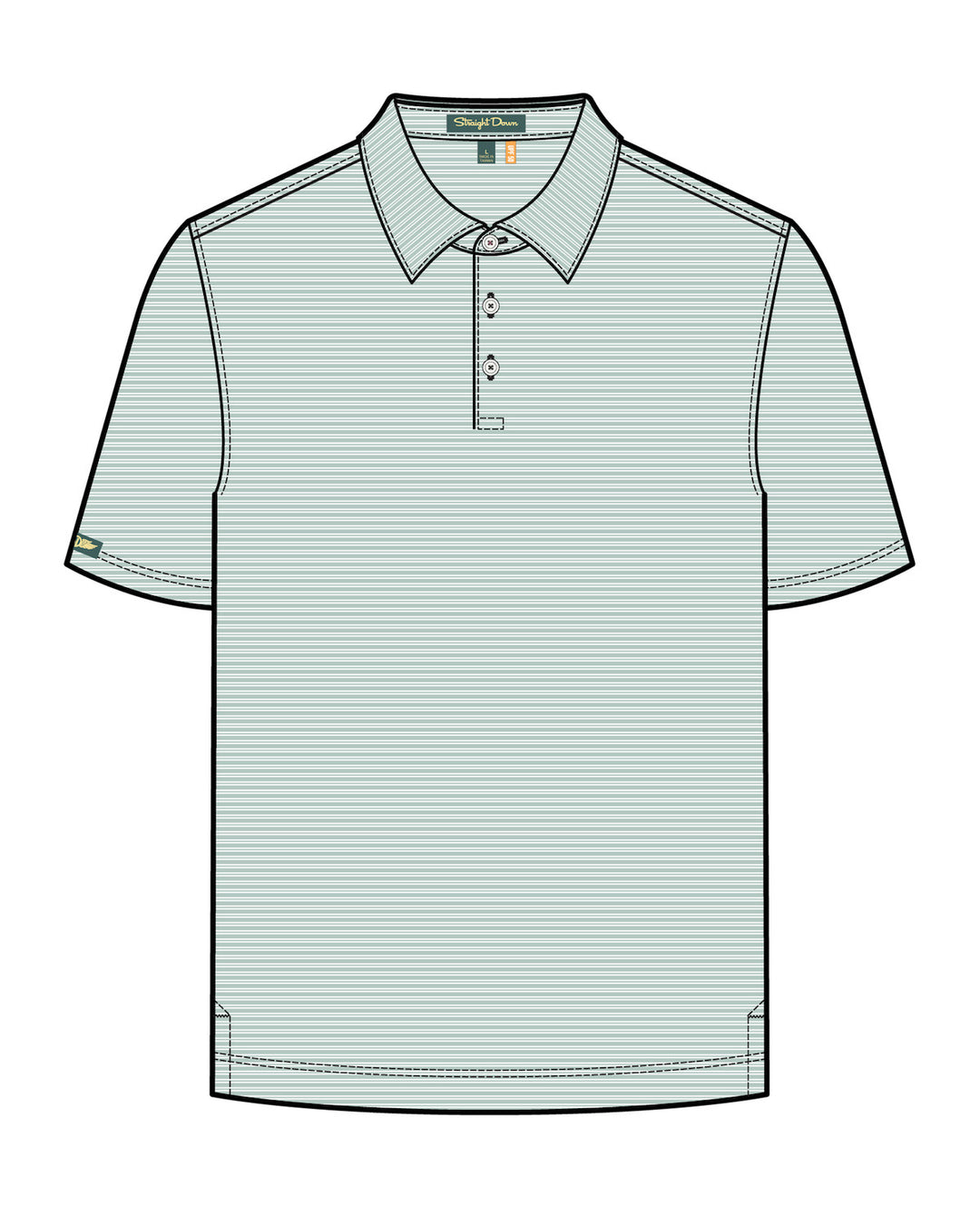 Campus Stripe Polo - Celery