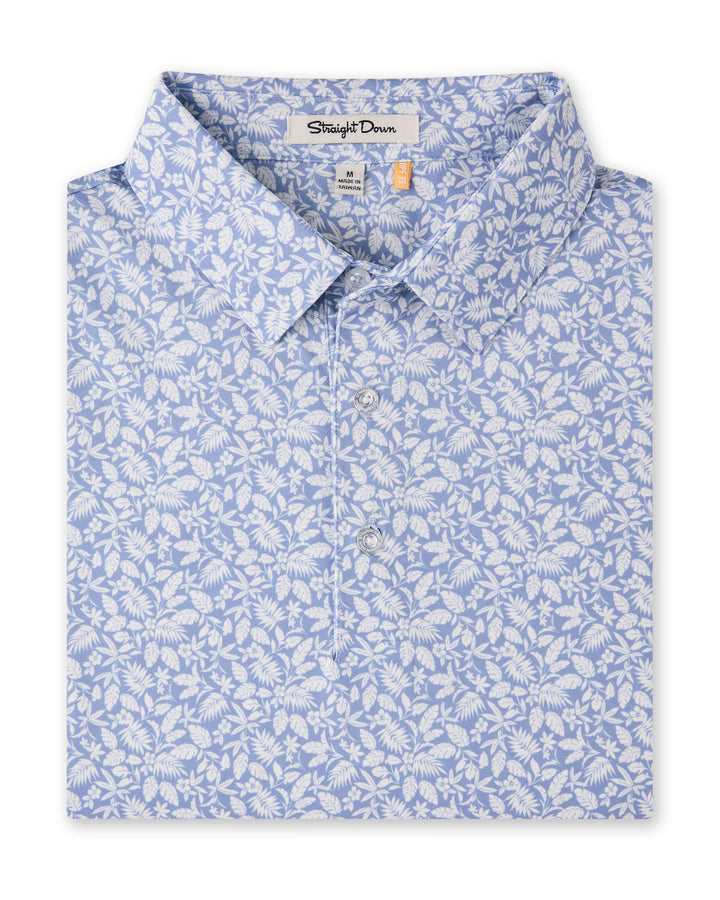 Tropics Lounge Polo - Blue Shade
