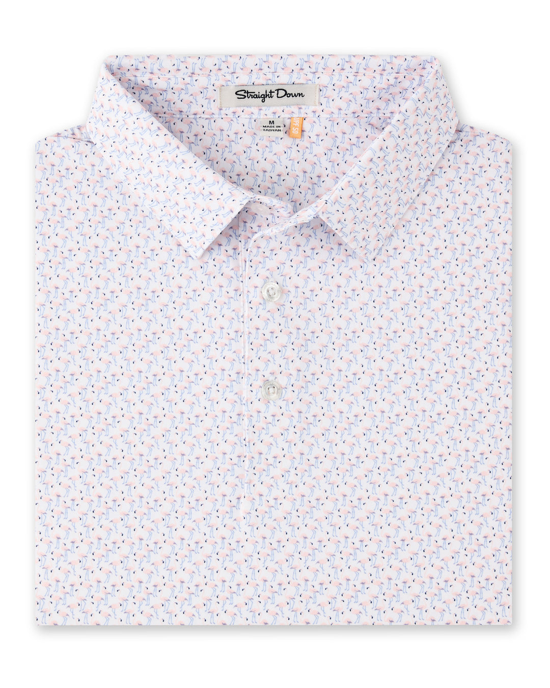Pink Flamingo Polo - Seashell