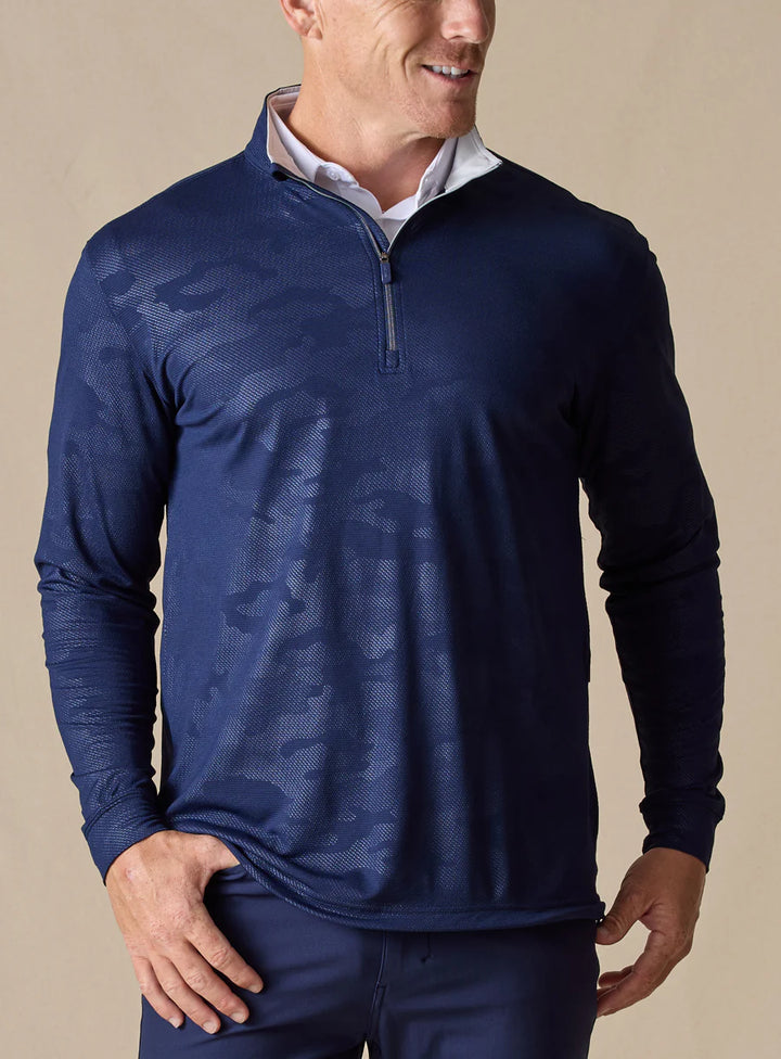 Sherman Quarter Zip - New Indigo