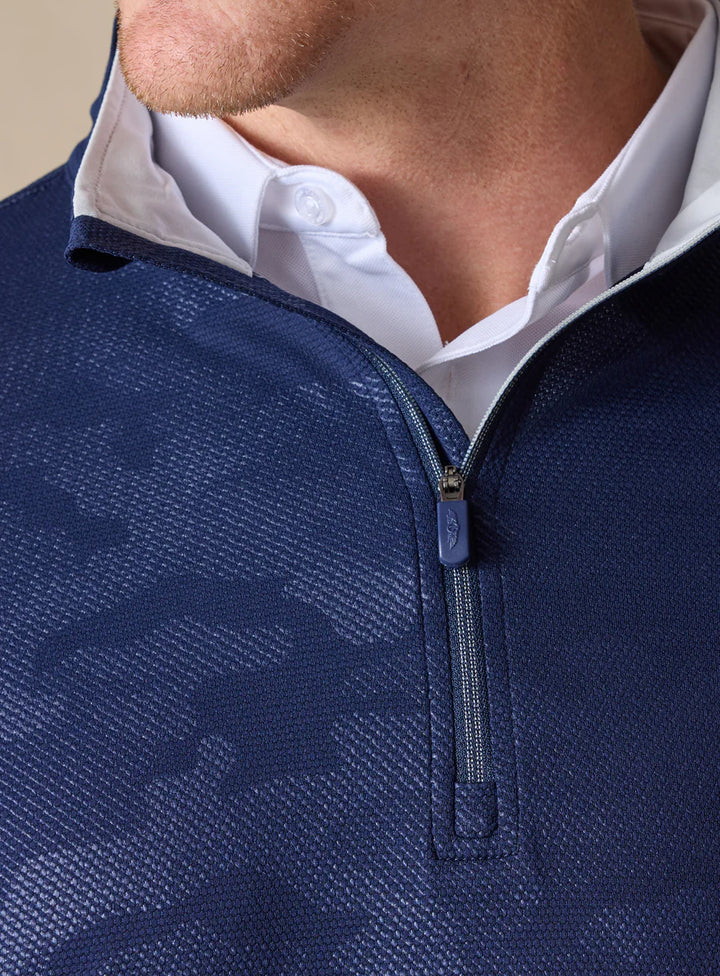 Sherman Quarter Zip - New Indigo
