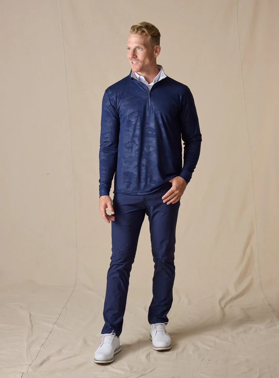 Sherman Quarter Zip - New Indigo