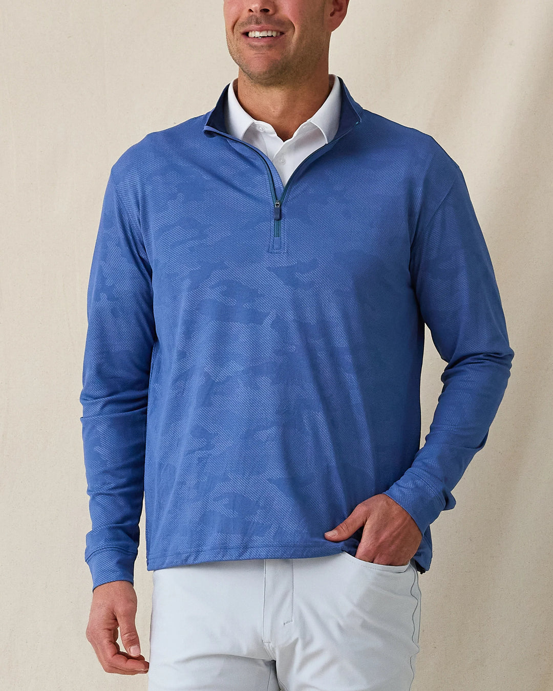 Sherman Quarter Zip - Moonlight
