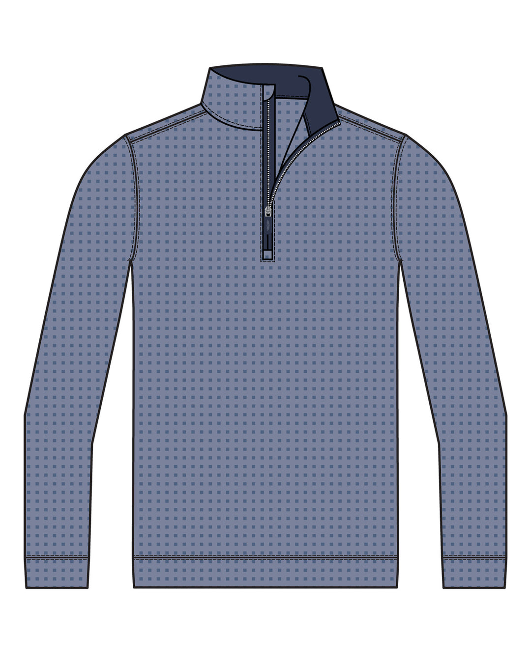 Bel Air Quarter Zip - Moonlight / New Indigo
