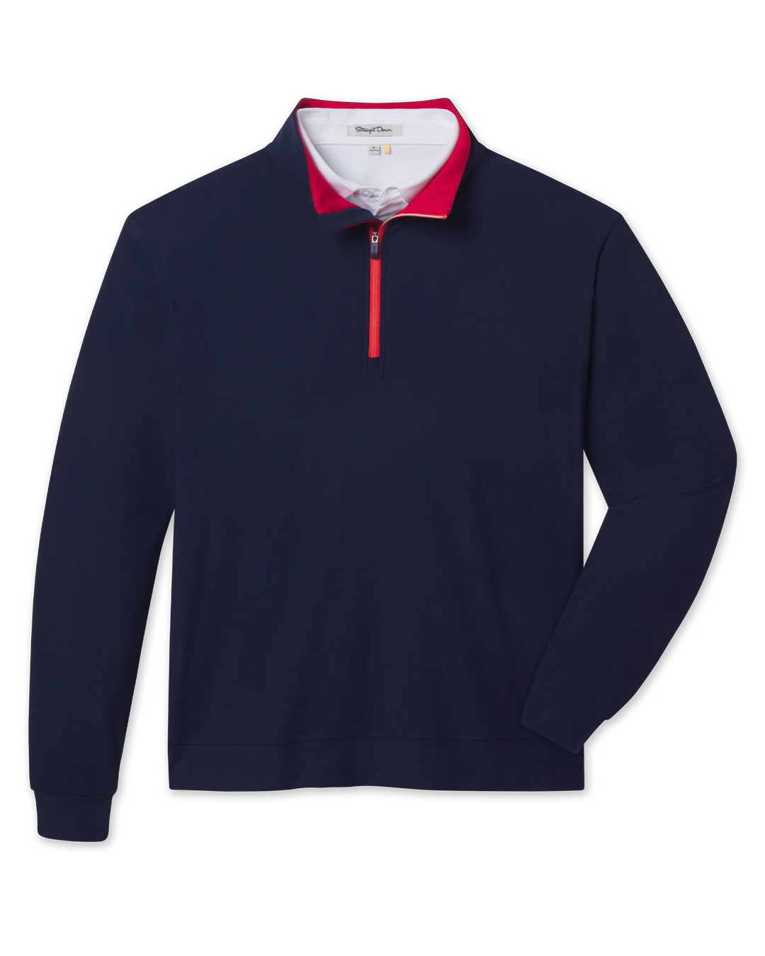 Bel Air Quarter Zip - New Indigo / Flag Red