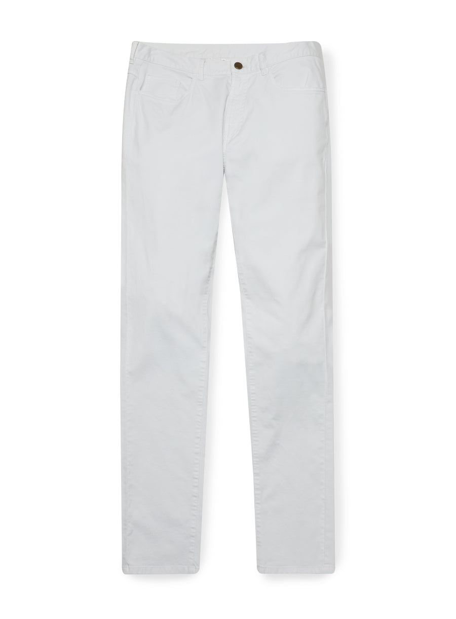 Claremont Five Pocket Twill Pant - Silver
