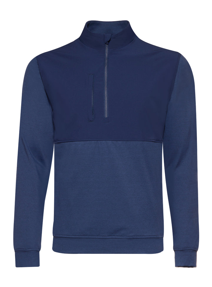 Harding Hybrid Quarter Zip - New Indigo